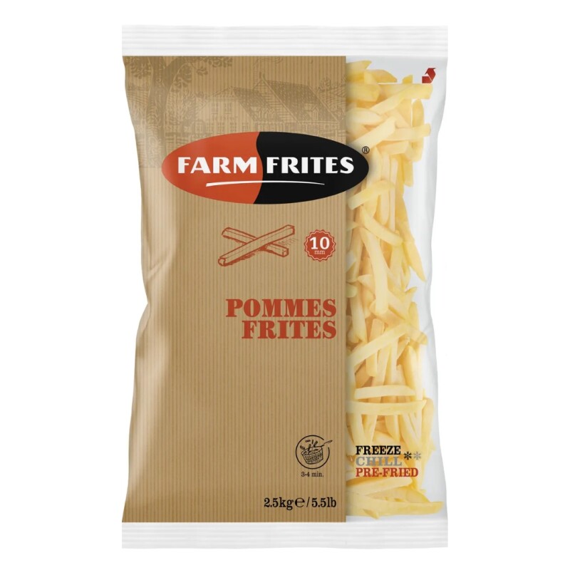 PAPAS FRITAS 10MM 2,5KG FARM FRITES PAPAS FRITAS 10MM 2,5KG FARM FRITES