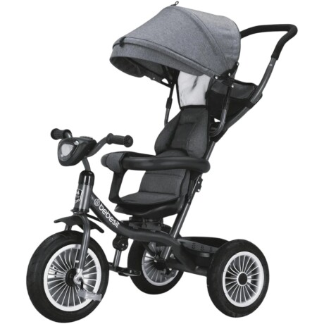 Triciclo 360º Deluxe Bebesit Gris y Negro Triciclo 360º Deluxe Bebesit Gris y Negro