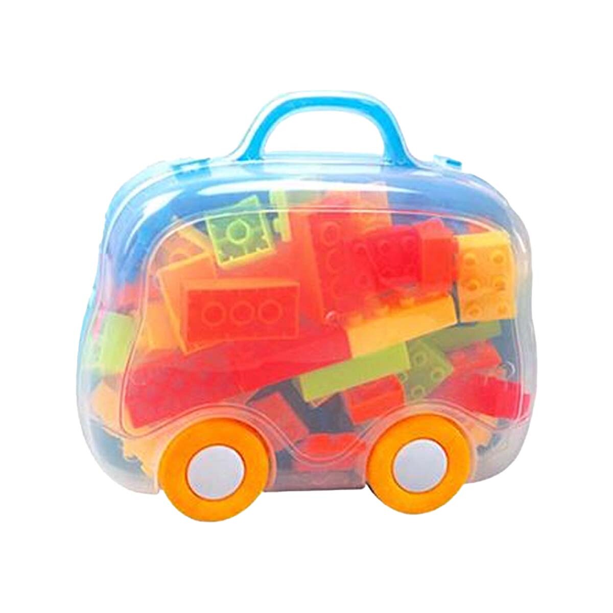 Set de Bloques de Construcción en Valija Viajera 90 Piezas - Celeste 