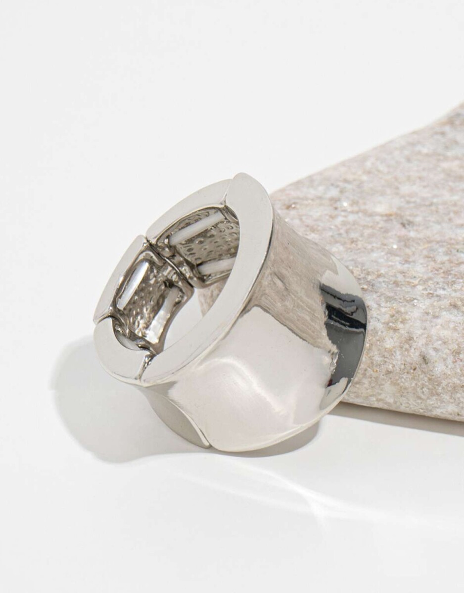Anillo De Metal - Plateado Rodio 