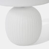 LAMPARA BLANCA P/MESA 28X18CM Unica