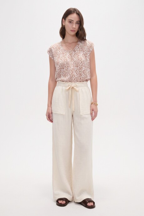 Pantalon Ravenea Marfil / Off White