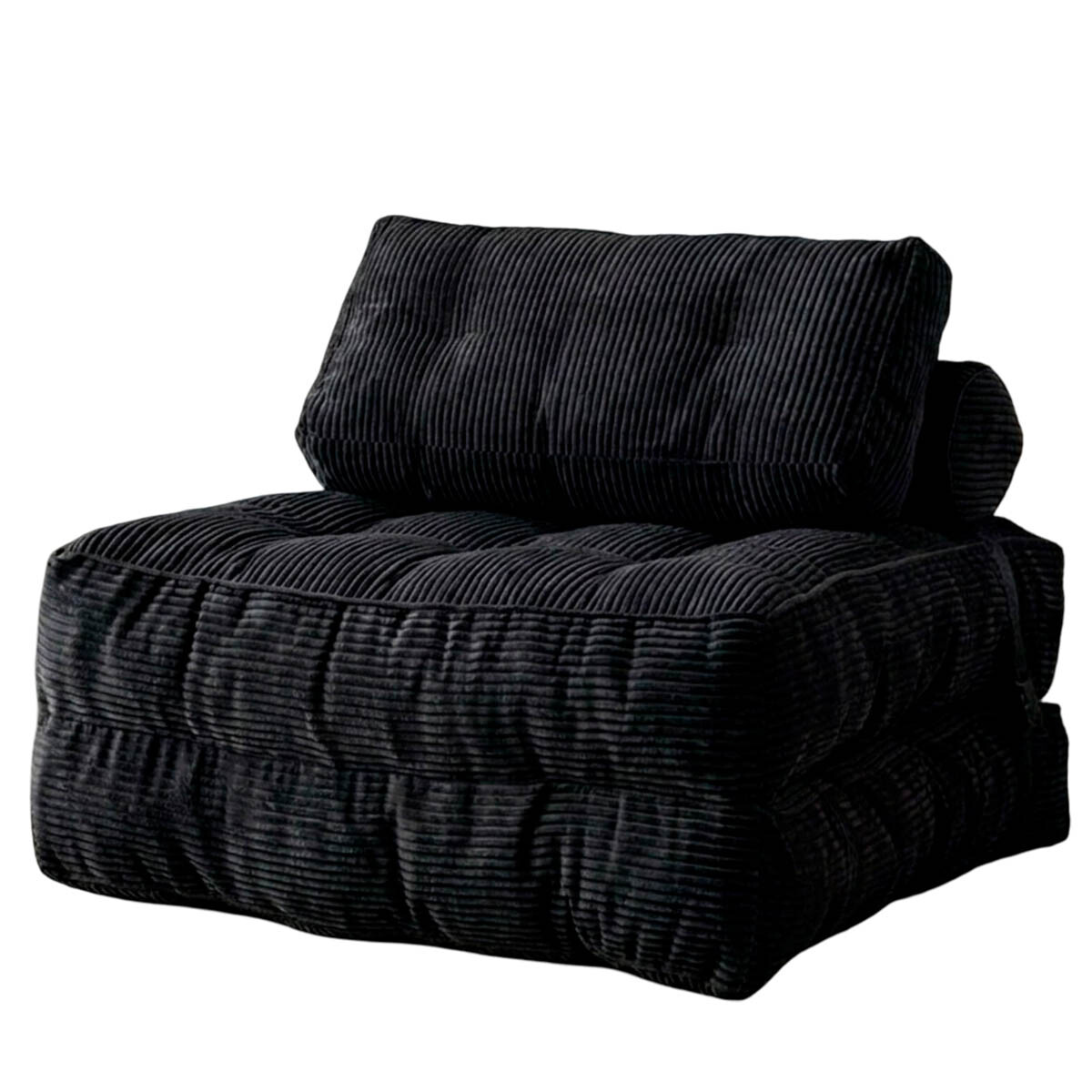 Sofá Sillón Cama Plegable Cloudnest + Almohada Living - Negro 