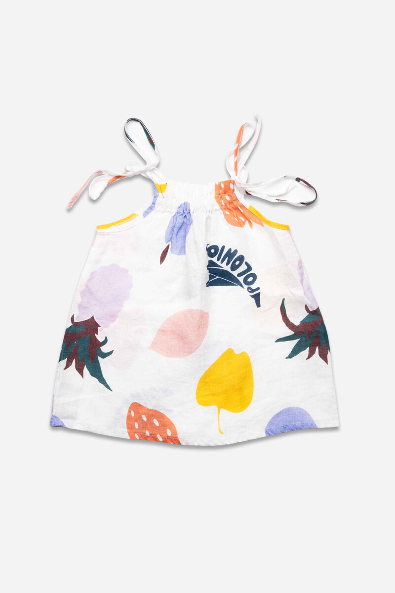 BABY LINEN AMELIE DRESS Fruit Salad