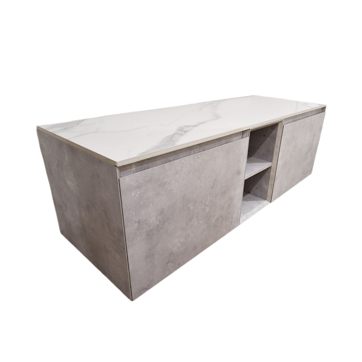 Mueble Doble Con Cajones - Cada Modulo Es De 59.2X51.9X45 - Color Gris Claro 