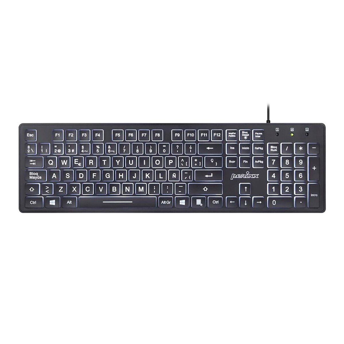 Teclado Usb Perixx 317 Retroiluminado 