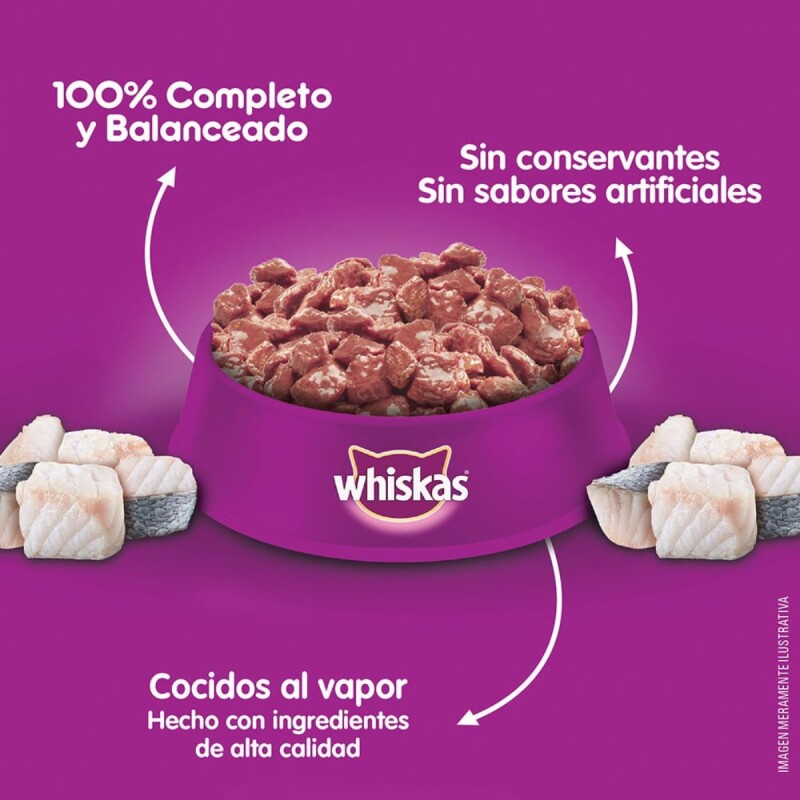 WHISKAS EN SALSA CAJA 12 UNIDADES SARDINA