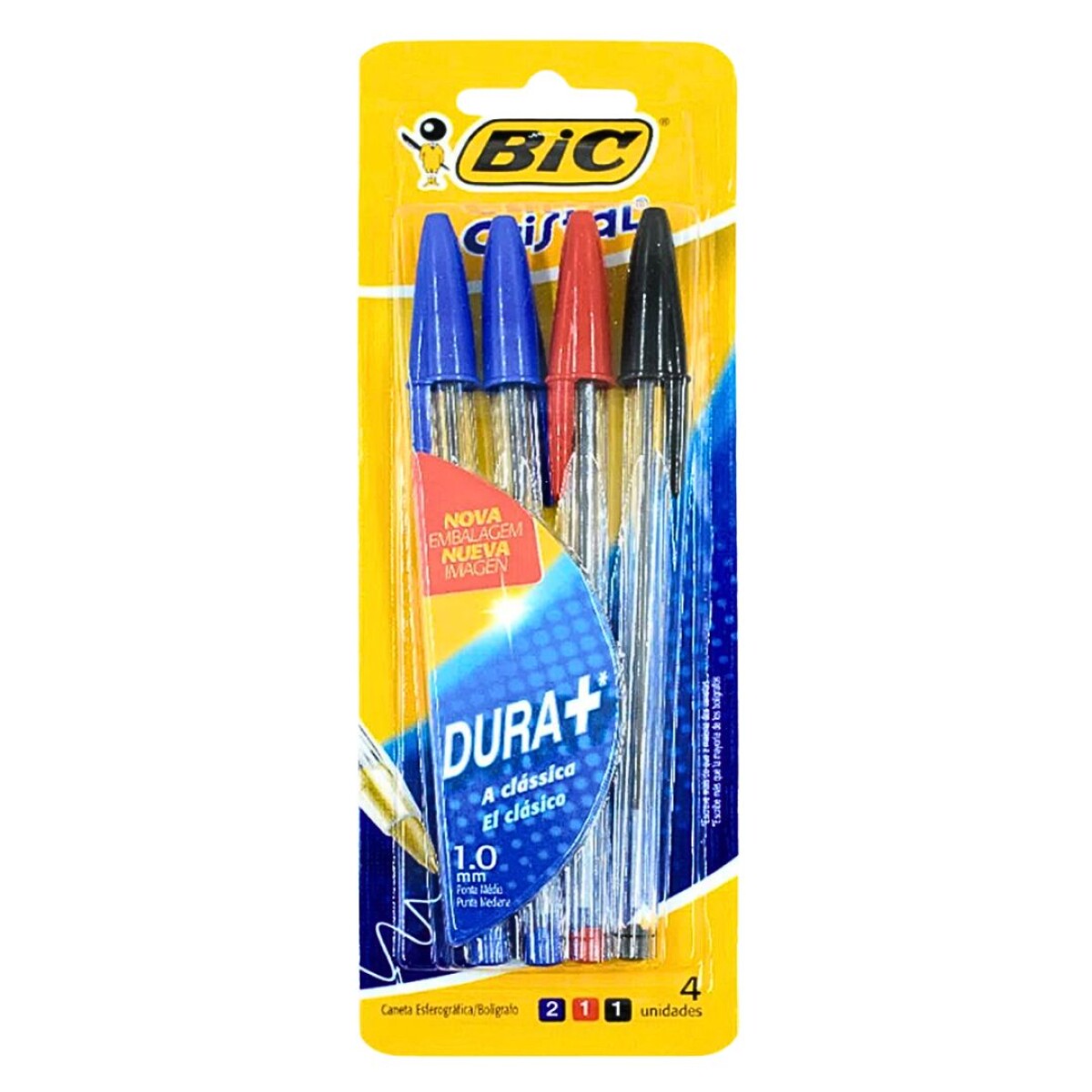 Lapicera Bic Clasica x 4 Colo. - N/a 