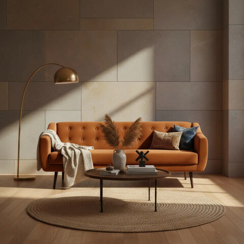 Sofá Sillón Cama Durhan Lino S70190072c 3 Cuerpos MARRON