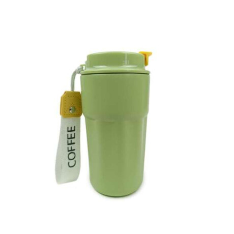 Vaso térmico con asa Verde