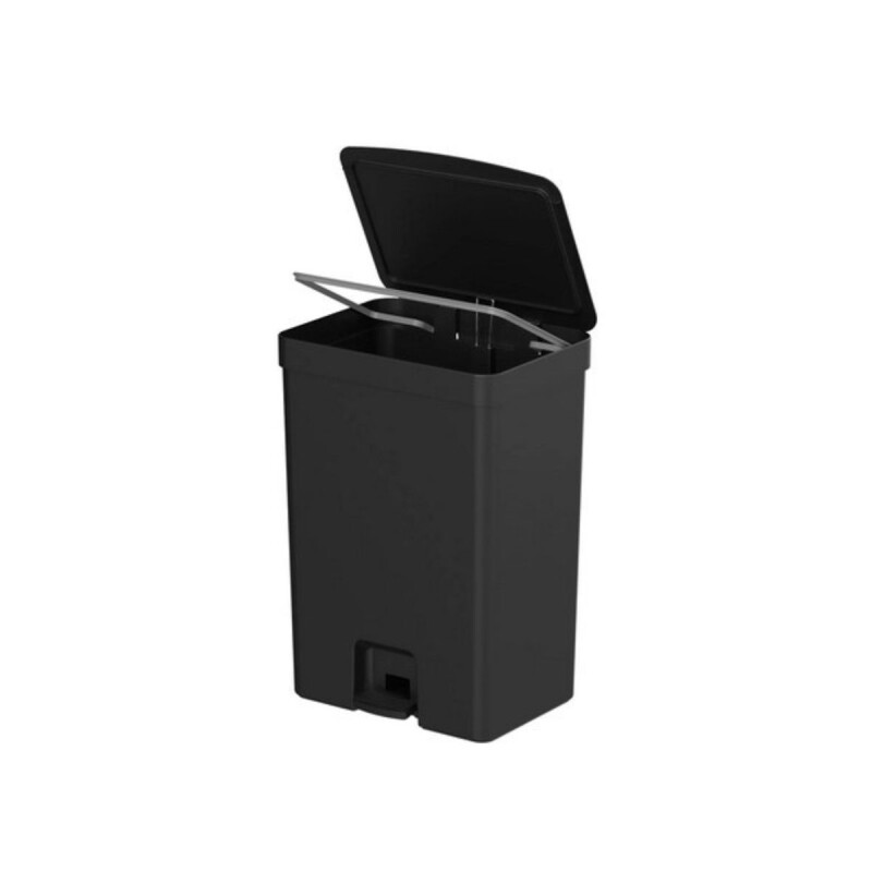 Papelera con pedal 30L Negro