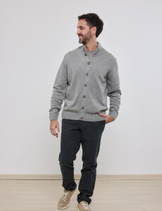 470301 CARDIGAN HARRY Gris Medio Melange