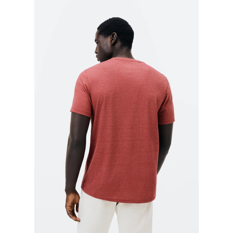 CAMISETA MM MASC VERMELHO MESCLA