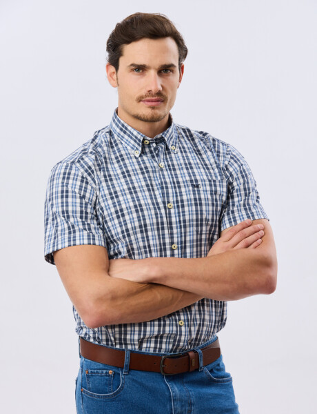 CAMISA CUADROS Azul