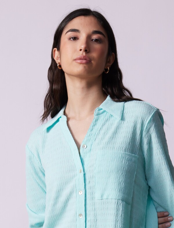 Camisa Solid VERDE AGUA