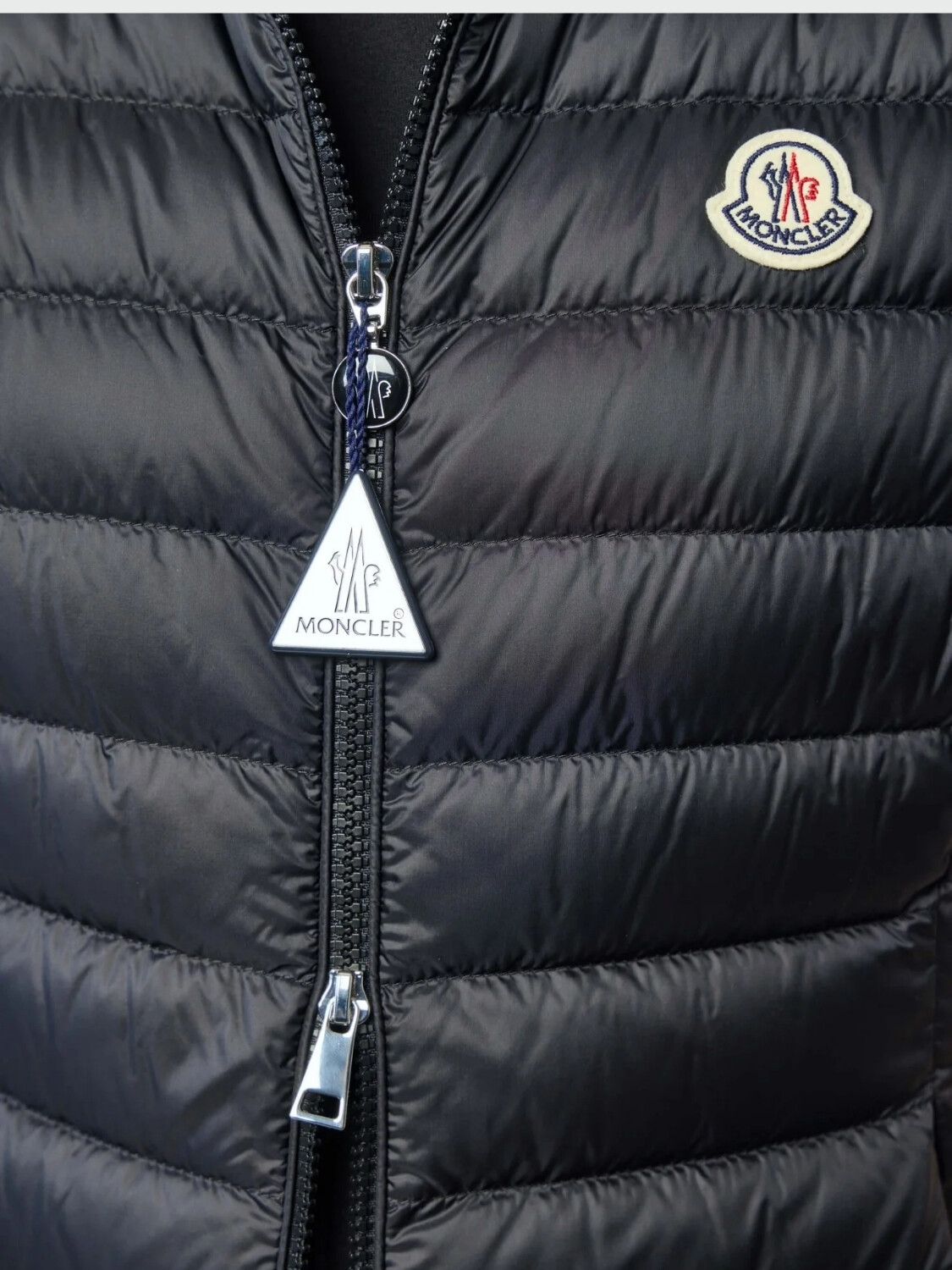 MONCLER - Chaleco de Plumas Igens Negro