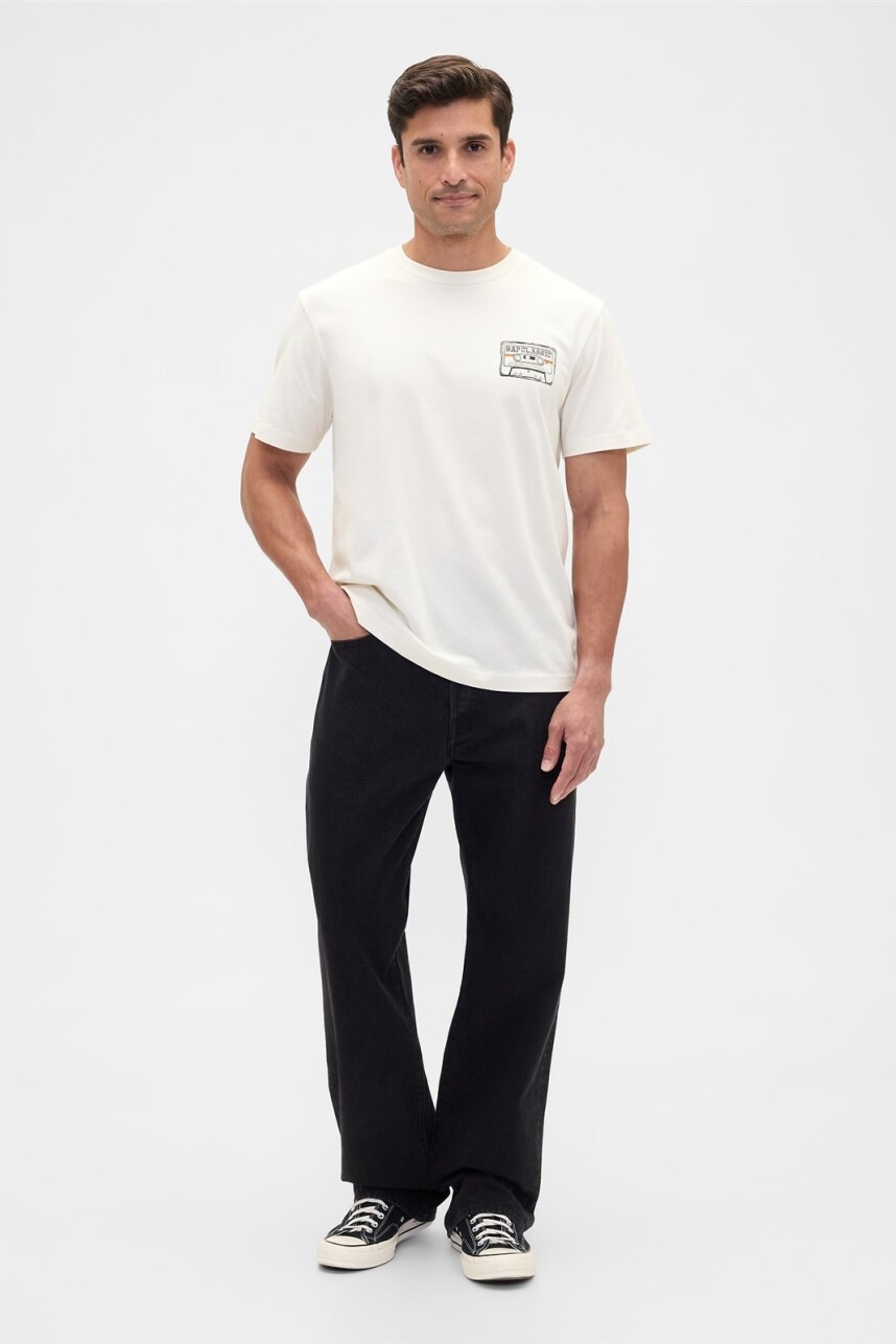 Remera Grafica Hombre Ivory Frost