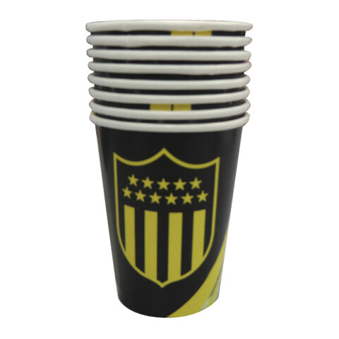 Cotillón Vaso Descartable x 8 Peñarol U