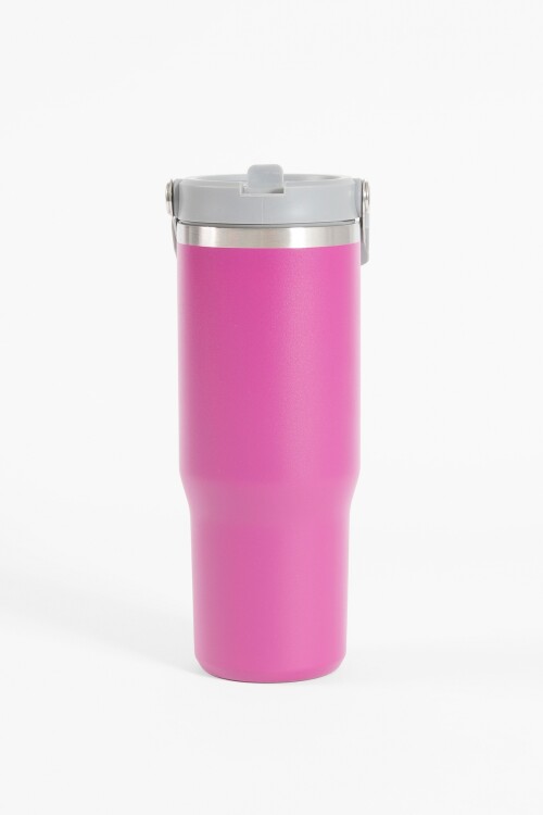 Vaso termo acero inoxidable fucsia