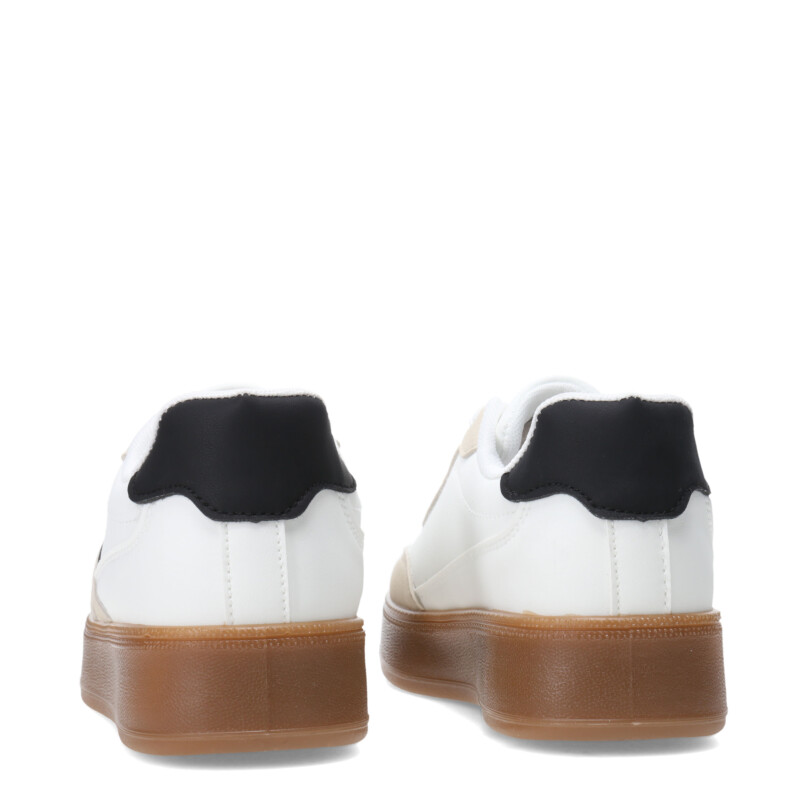 Championes de Mujer Miss Carol PUPEF con suela caramelo Blanco - Beige