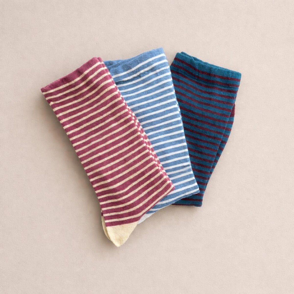 Medias Cortas Pack Rayadado - Rayas 