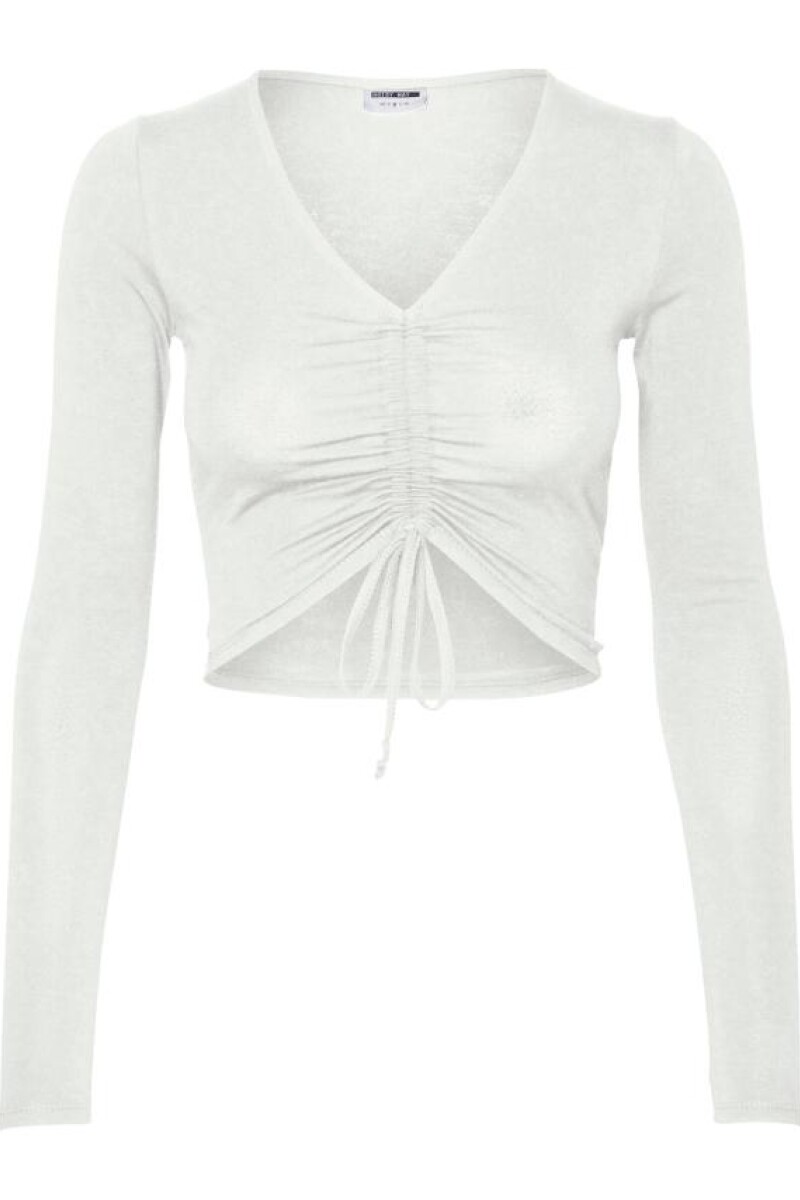 Top Asta Manga Larga Bright White