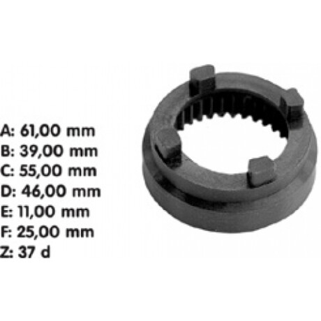 CORONA REDUCTORA FIAT ARRANQ. MARELLI FIAT SIENA 37D LC CORONA REDUCTORA FIAT ARRANQ. MARELLI FIAT SIENA 37D LC