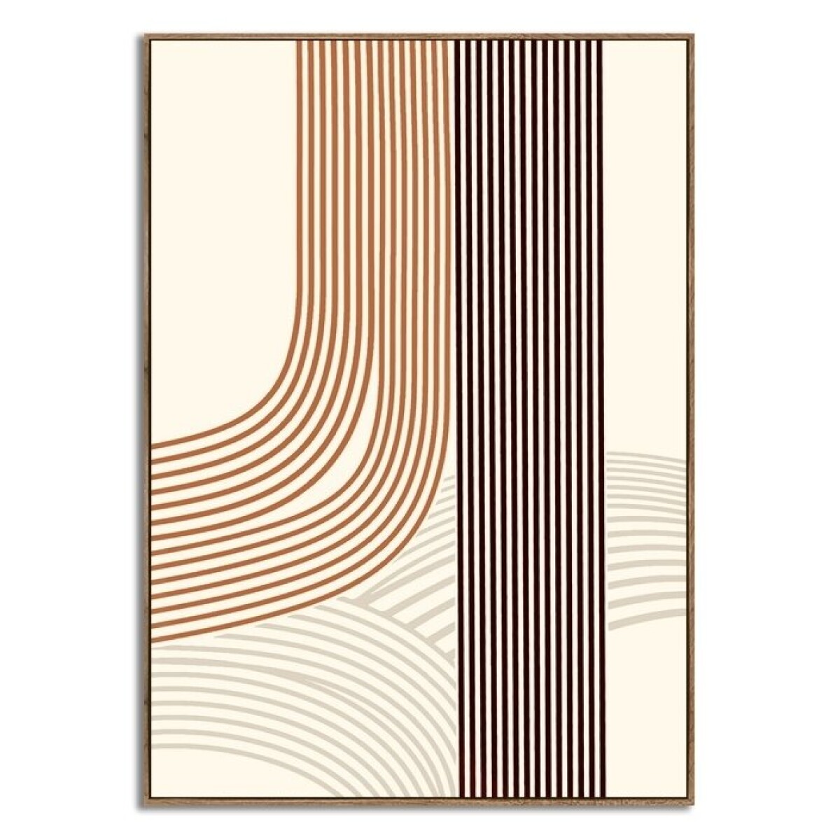 CUADRO CANVAS 30x40cm MARCO LINEAS 2 