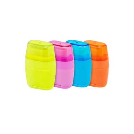 Goma de Borrar BRW + sacapuntas doble Naranja