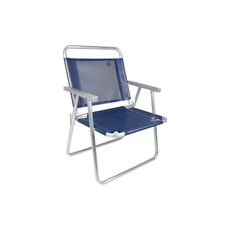 Silla Oversize Mor Aluminio Azul
