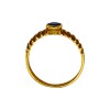 Anillo Solitario-Oro Bajo-Piedra Zafiro-AN8104 conpiedra