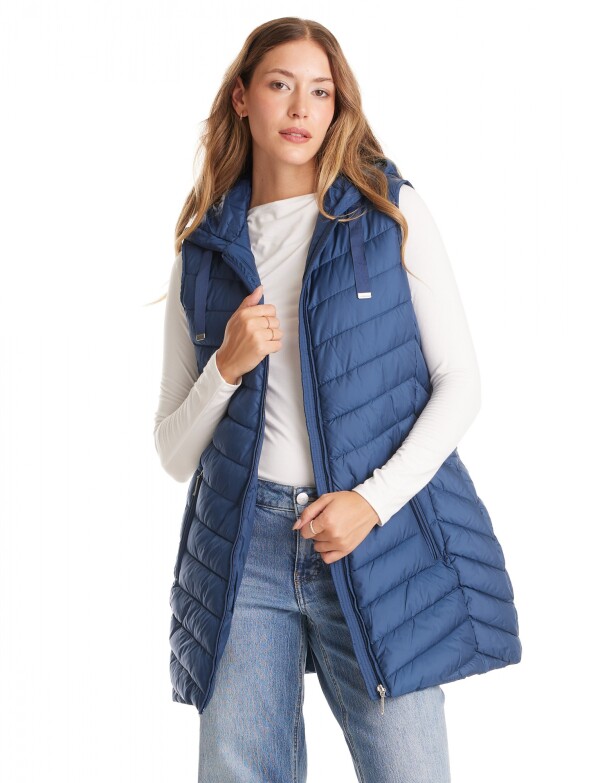 Chaleco Abrigo Puffer AZUL