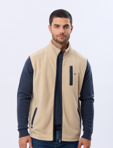 CHALECO POLAR DE ABRIGO Beige
