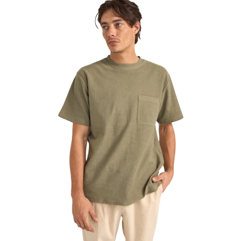 Remera Rhythm Contrast Vintage Terry - Verde Remera Rhythm Contrast Vintage Terry - Verde