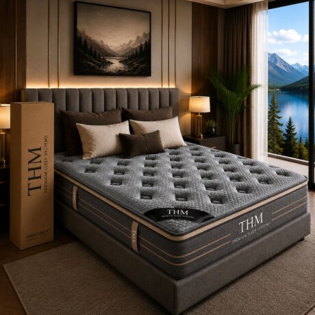Colchon de resortes Queen HAMPTONS Zirconium Colchon de resortes Queen HAMPTONS Zirconium