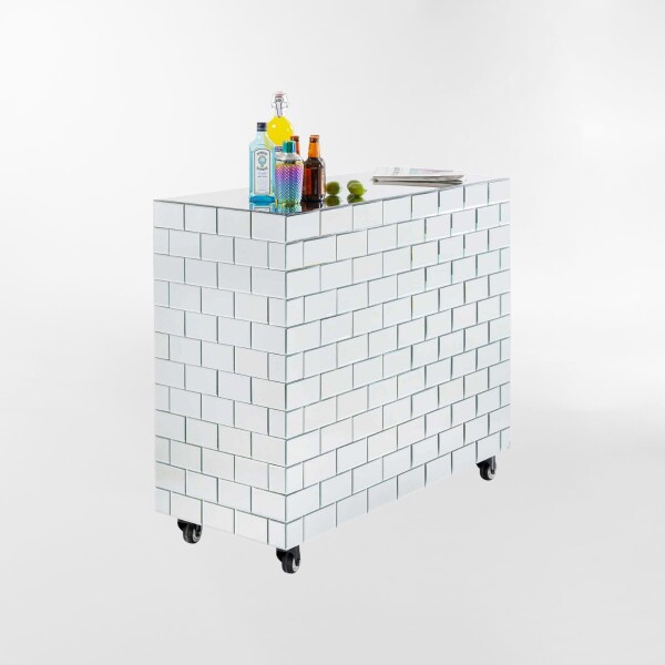 MESA DE BAR SOLEA MIRROR Plateado - -