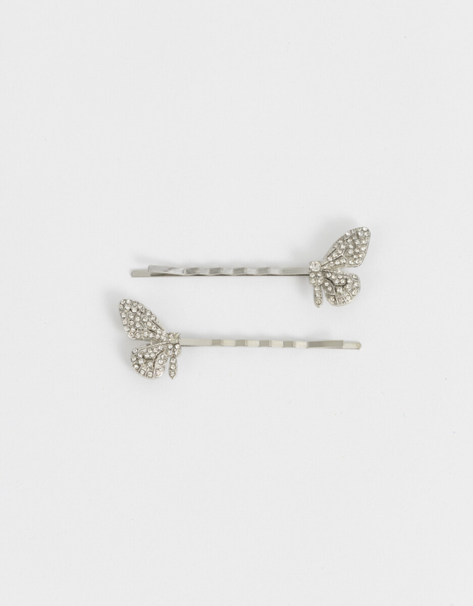 Set De Horquillas Mariposa Strass 