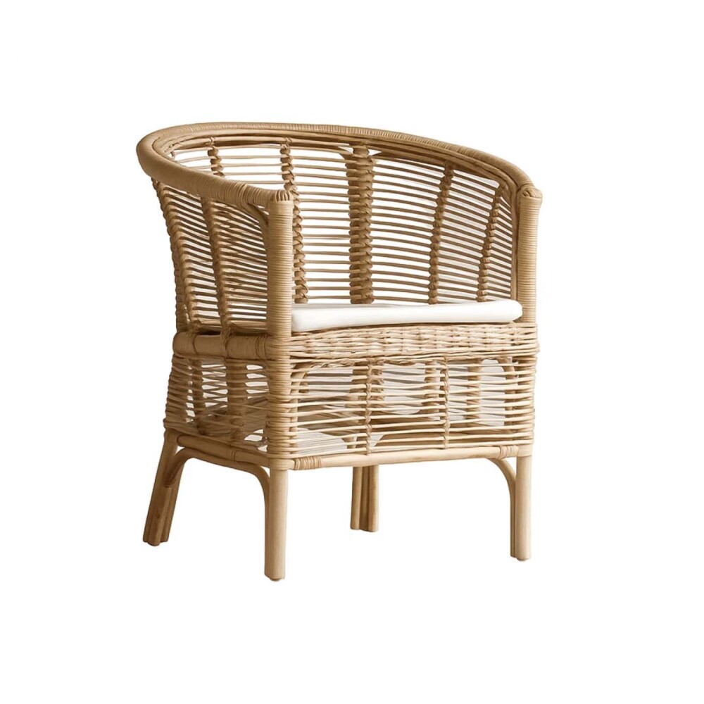 SILLA DE COMEDOR RATTAN-Y-MADERA NATURAL-BEIGE HIDRA