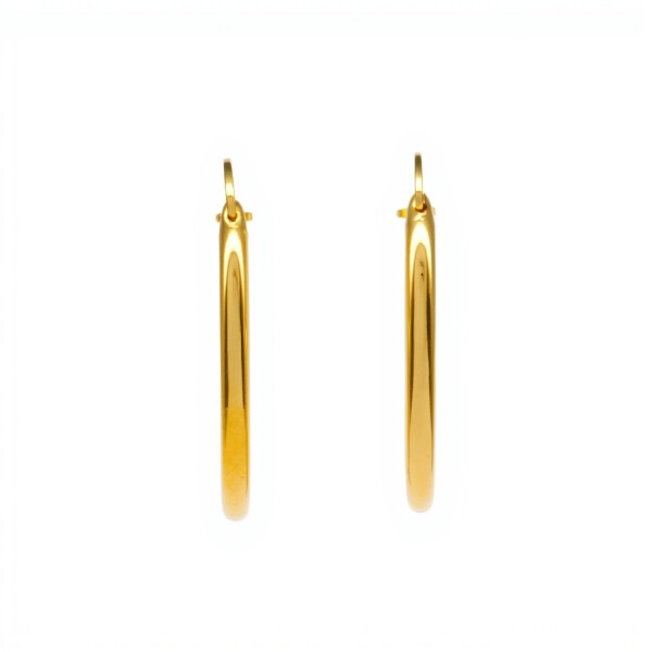 Caravanas aros de oro finos- Oro bajo - Sin piedra- CA8038 sinpiedra
