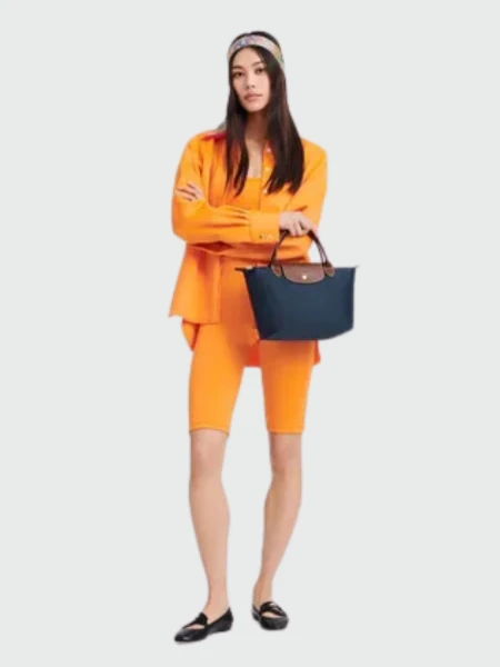 Longchamp - Le Pliage Original Bolso con Asa Superior S Azul