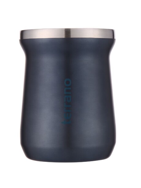Mate Acero Inox. Camionero Azul Metalizado