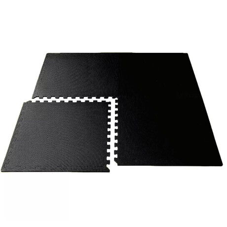 Piso Goma Eva Tatami Encastrable 1x1mts X1cm Gimnasio Negro
