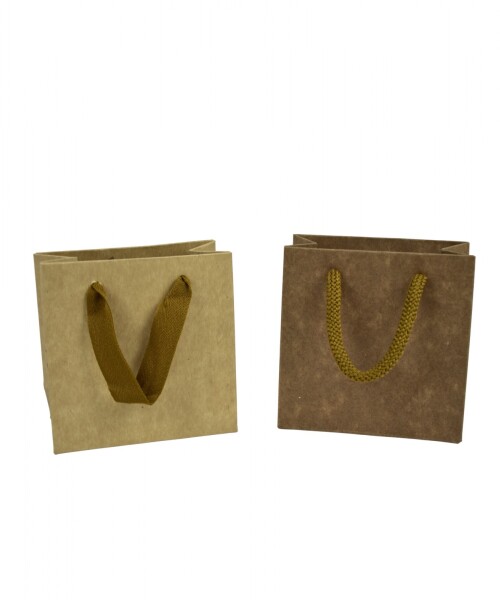 Bolsa cartulina 10x05x10 cm MADERA