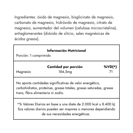 Magnesio total 5 - 6un. 25% off Magnesio total 5 - 6un. 25% off