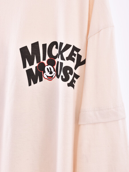 REMERA MICKEY BEIGE