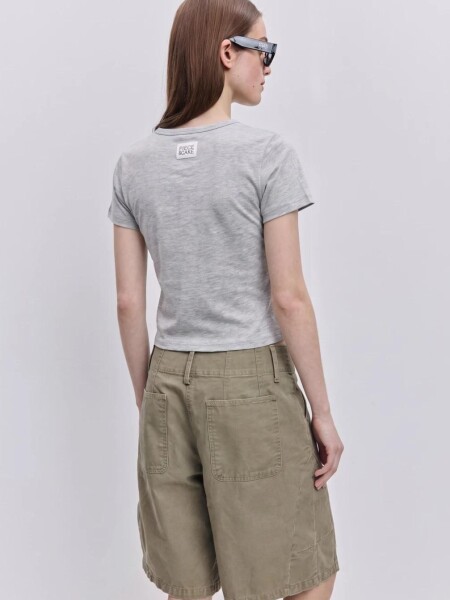 T-SHIRT P.CAKE LLORADERA M.C todo GRIS