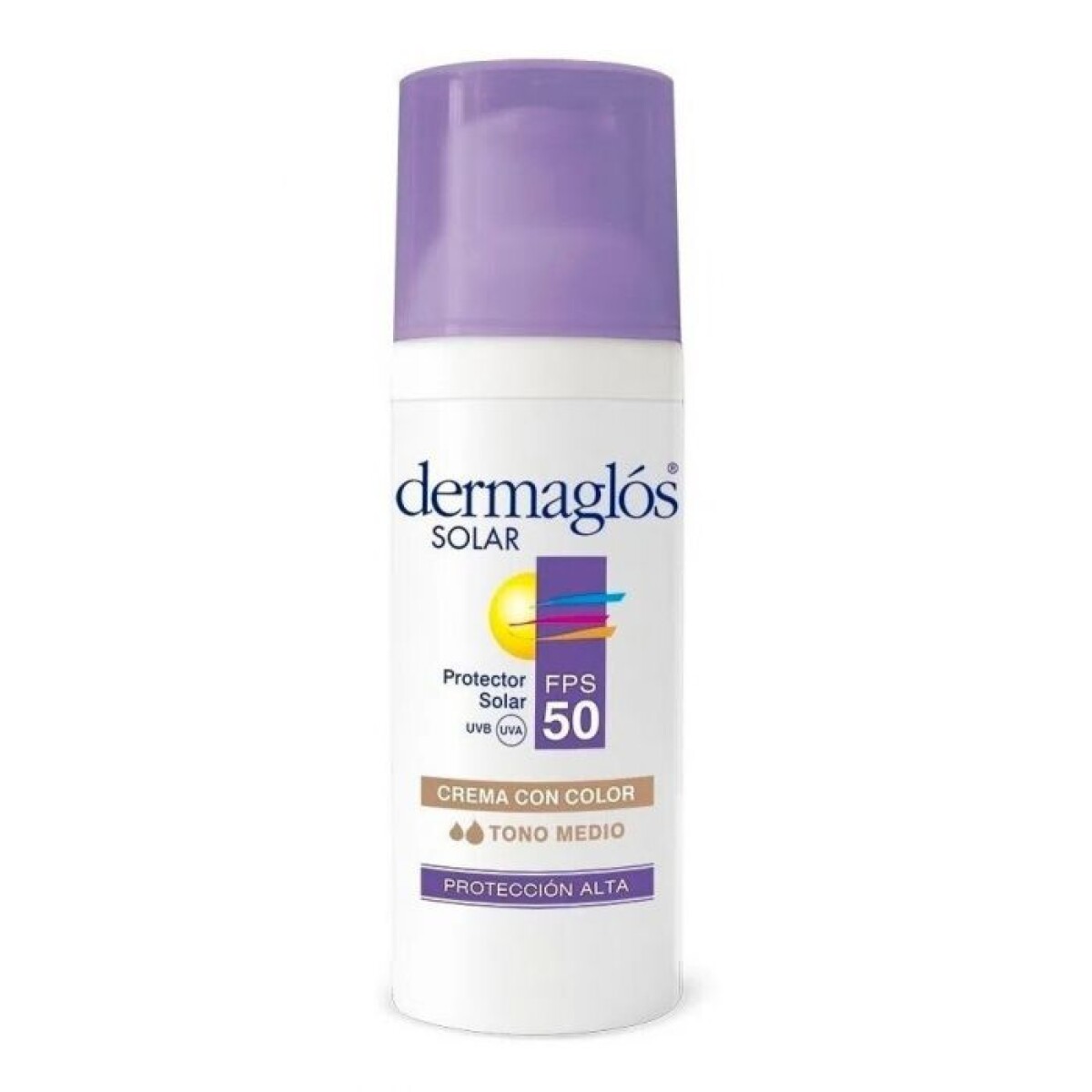 DERMAGLOS SOLAR FACIAL TONO MEDIO FPS 50 50 ML 
