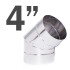 Codo De Acero Inoxidable Tromen 4" CODO CALEFACTORES TROMEN INOX 4" 32109