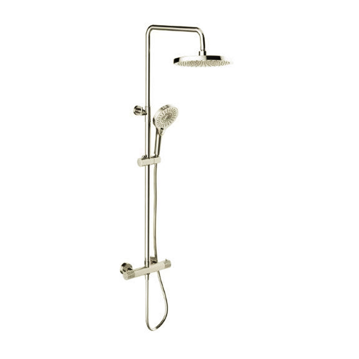 Griferia Barra Ducha En Ac Inox Color Brushed Nickel - Serie Signature 
