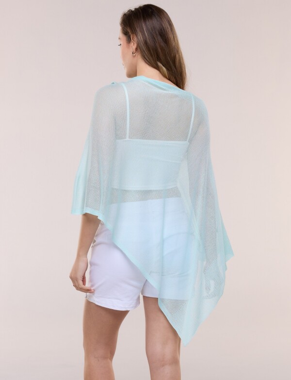 Poncho Traslúcido VERDE AGUA